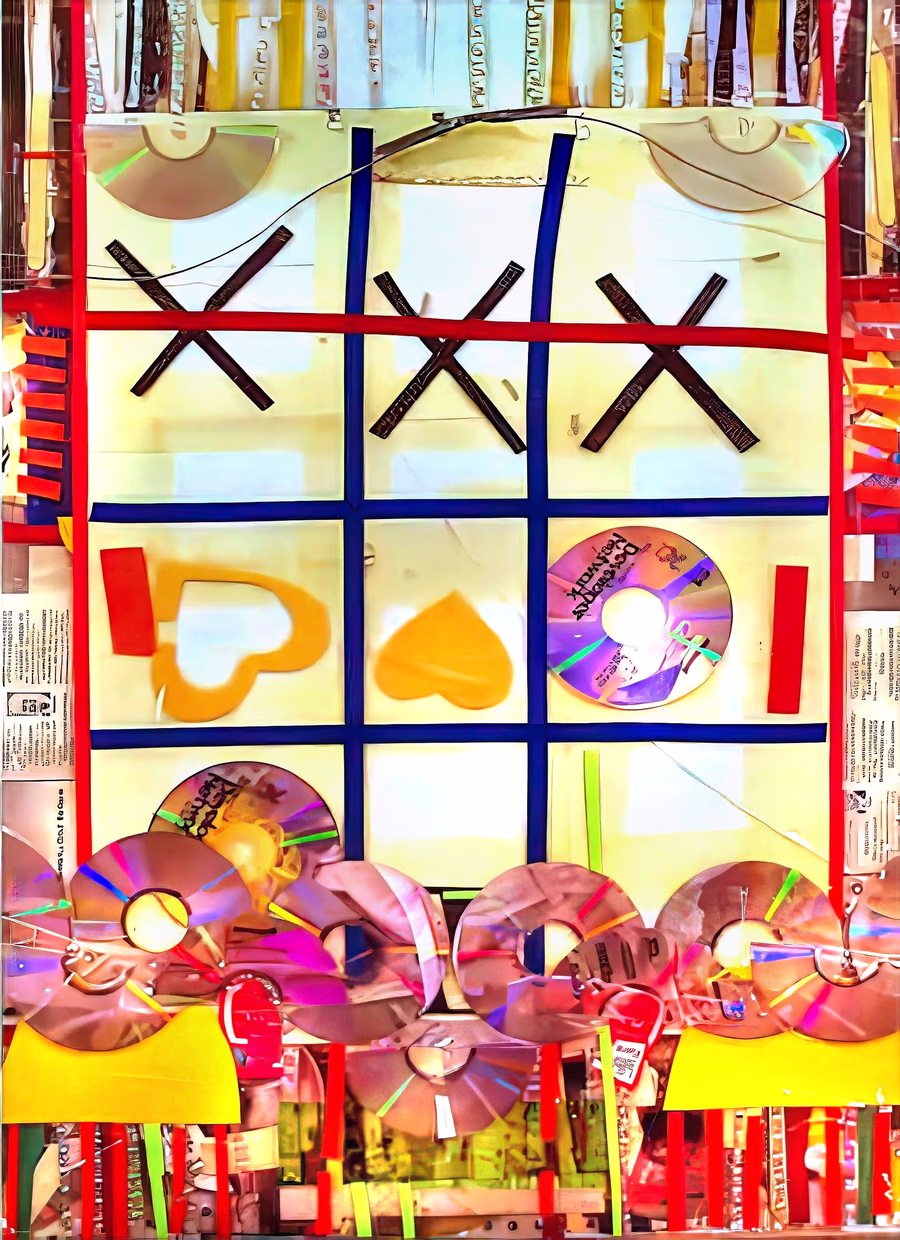 Tic-Tac-Toe with Discs