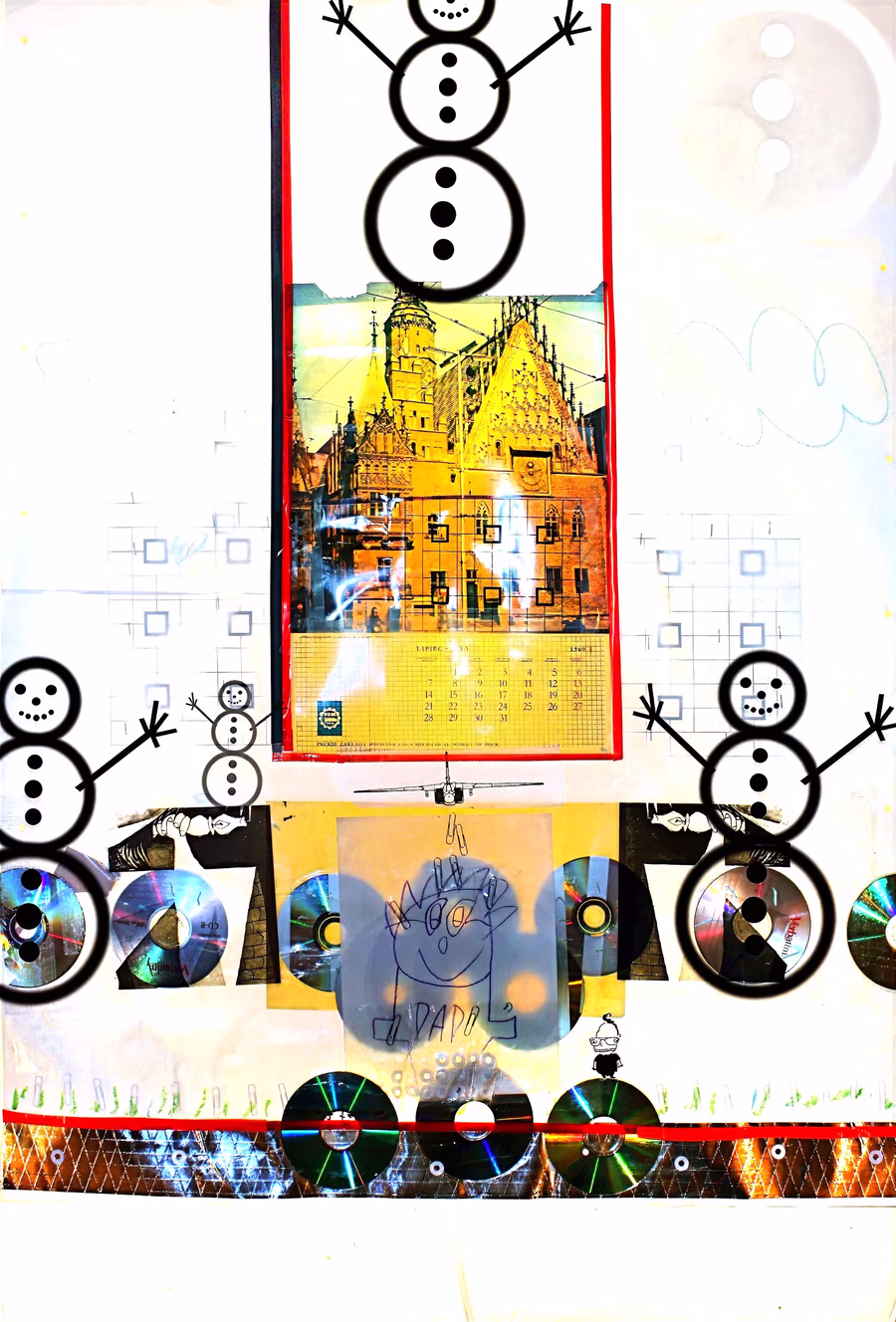 Snowmen with Cathedral Calendar