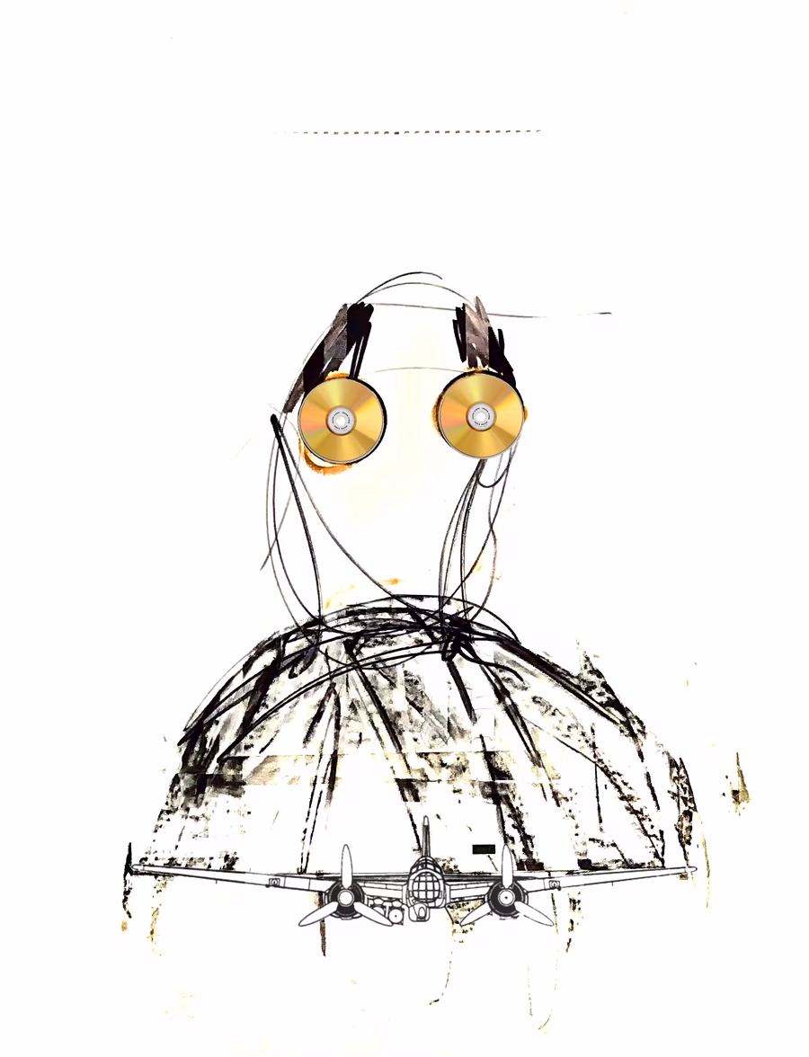 Disc-Eyed Figure with Bomber