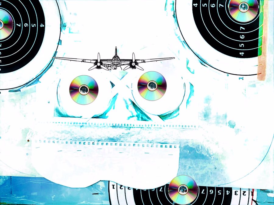 Untitled (Warplane with Targets)