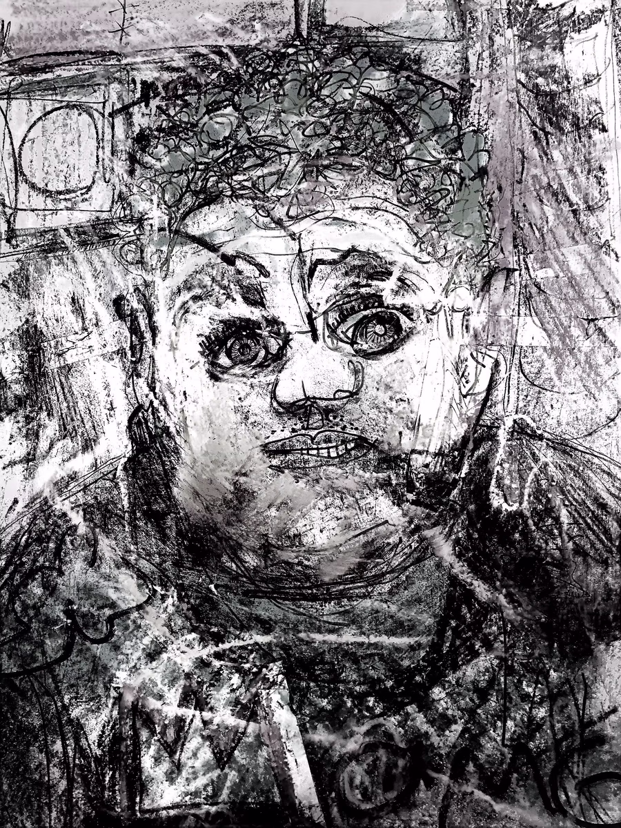 Untitled (Charcoal Portrait)
