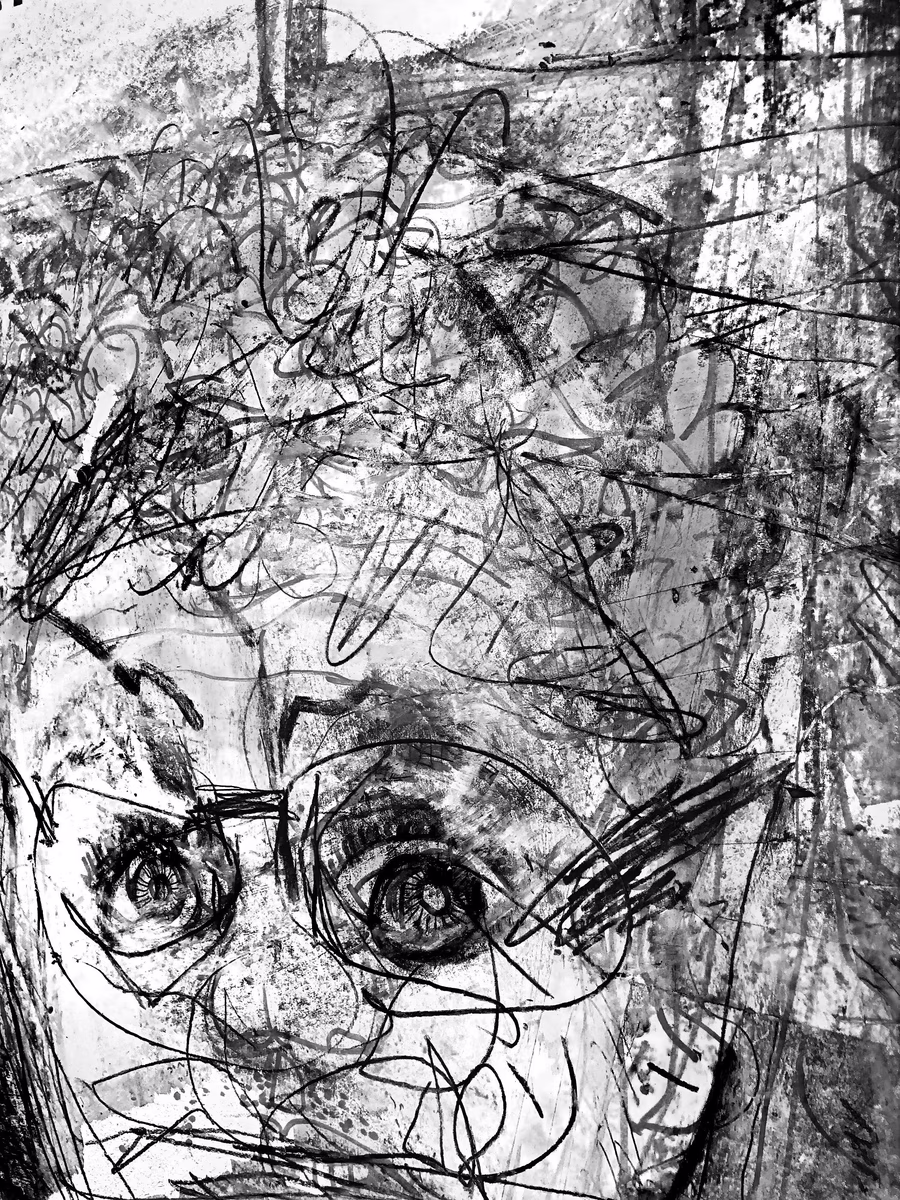 Untitled (Scrawled Face)