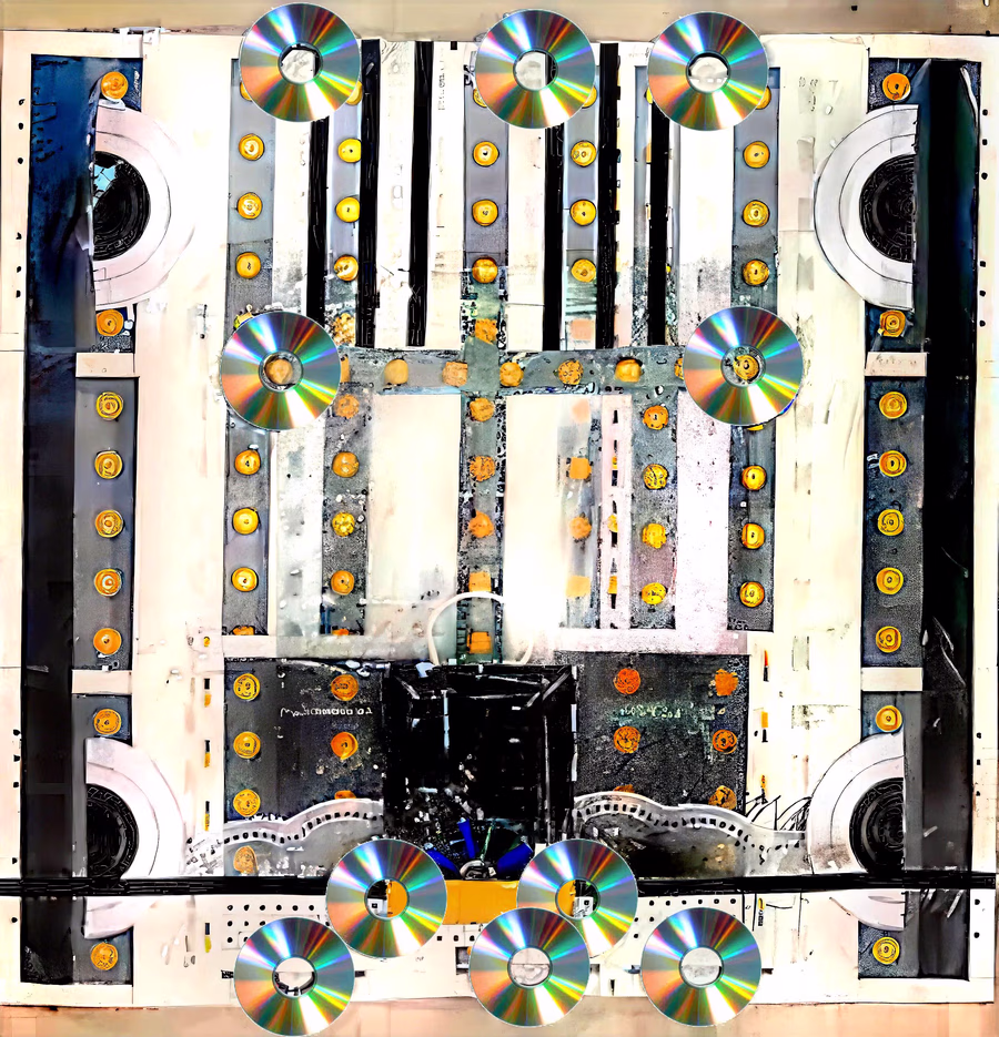 Untitled (CD Grid Formation) 1