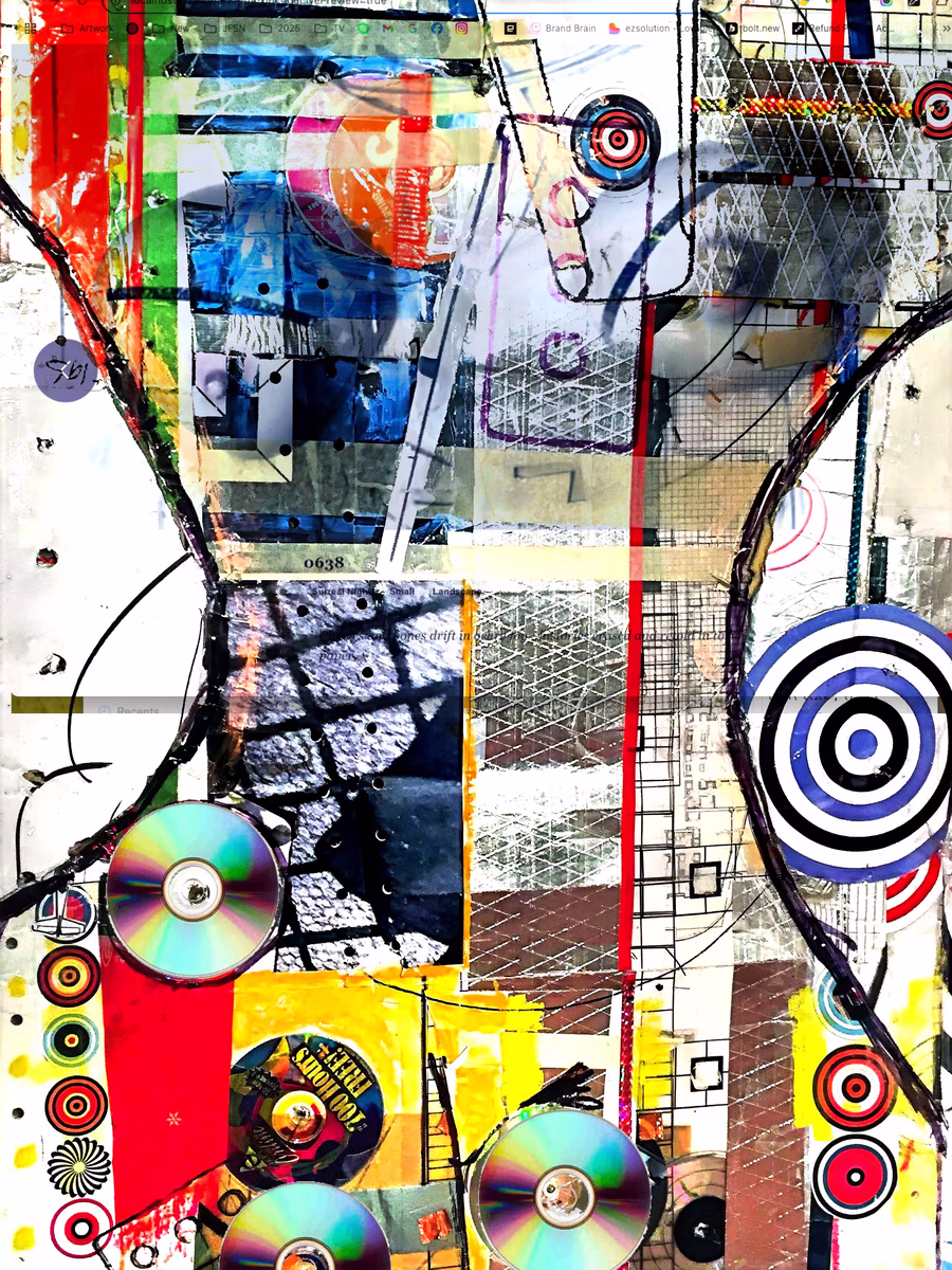 Untitled (CDs and Target) 2
