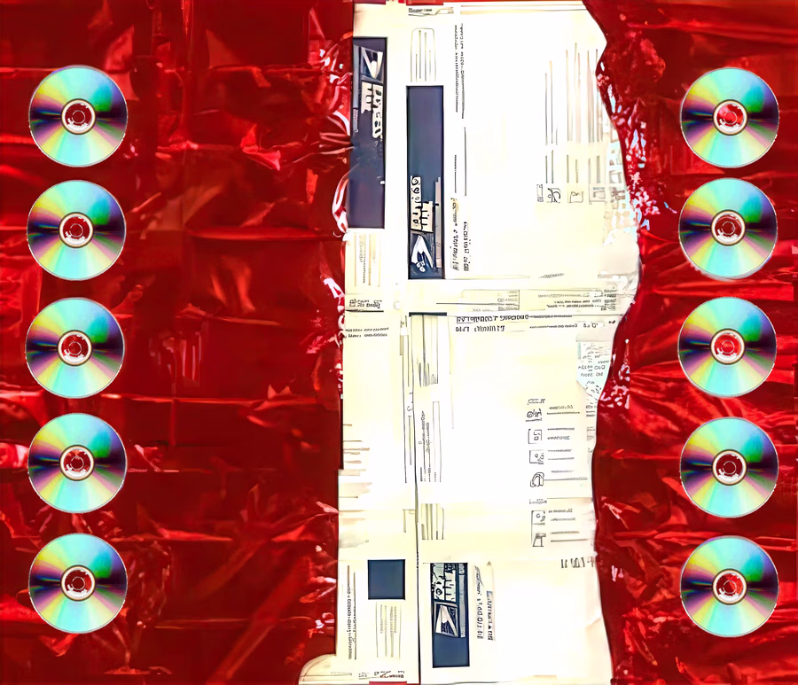 Mail Flanked by Discs