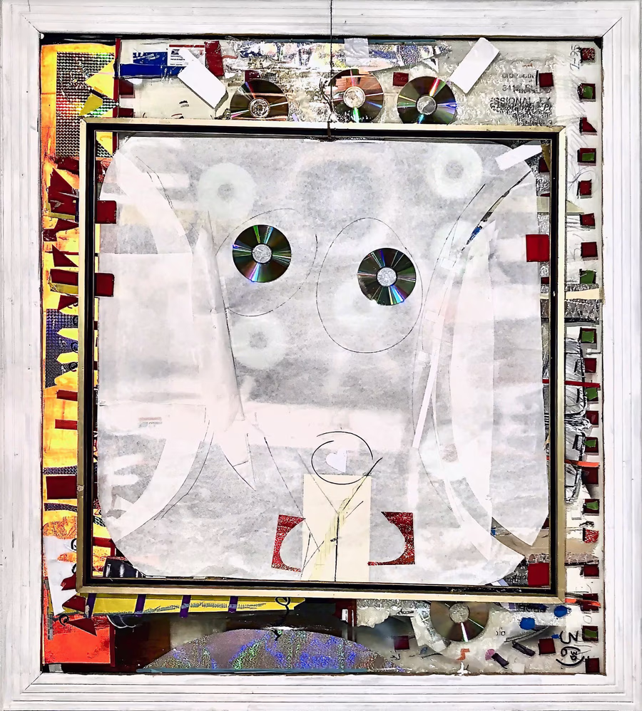 Snowmann with CD Eyes 3