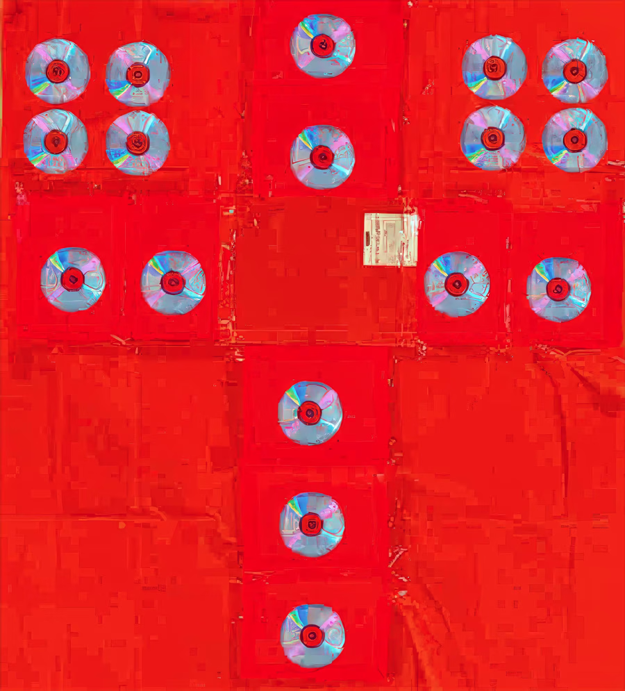 Red Cross with Discs