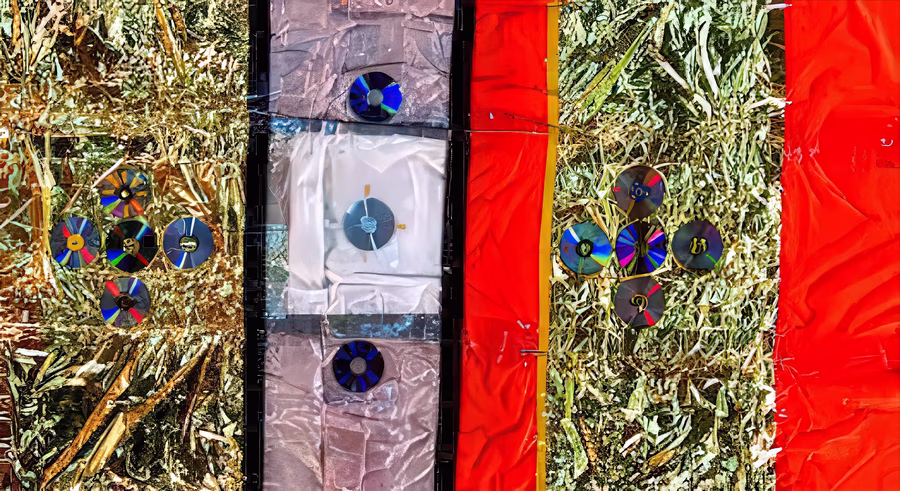 Untitled (CD Formation Triptych)