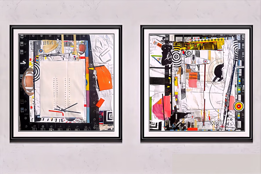 Framed Diptych Installation View