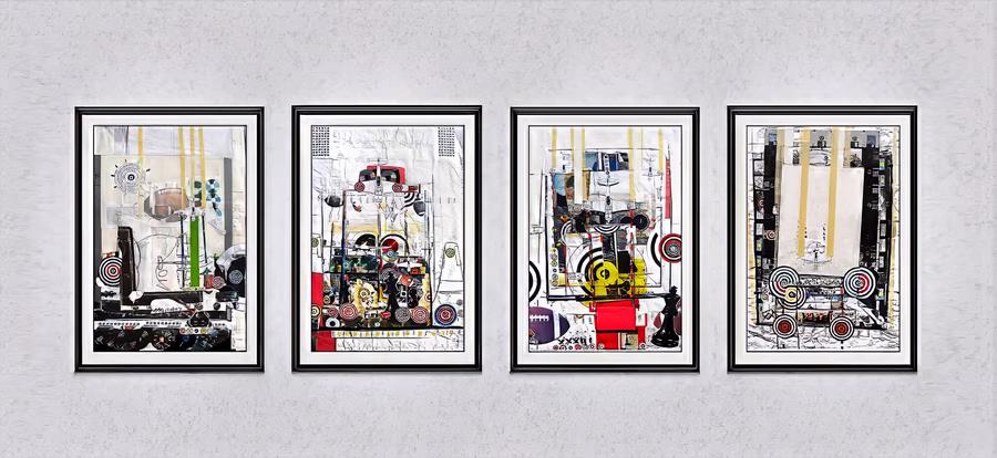 Four-Panel Framed Series 1