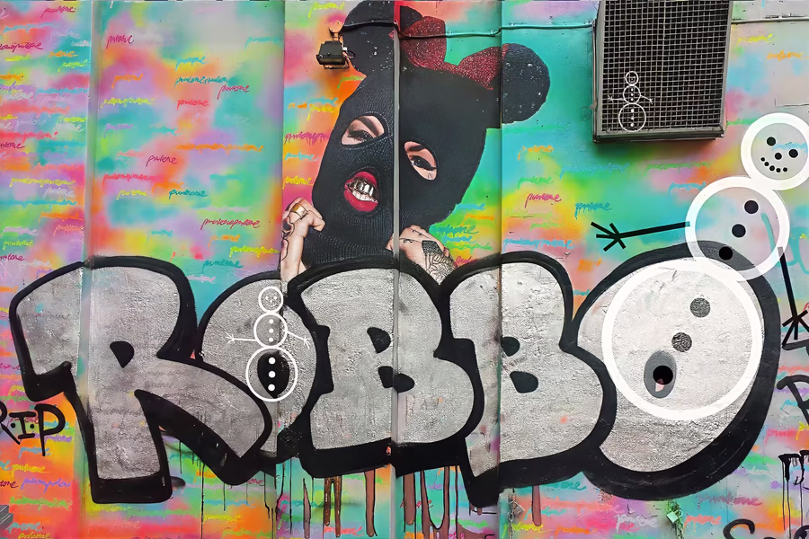 Tag on Robbo Mural