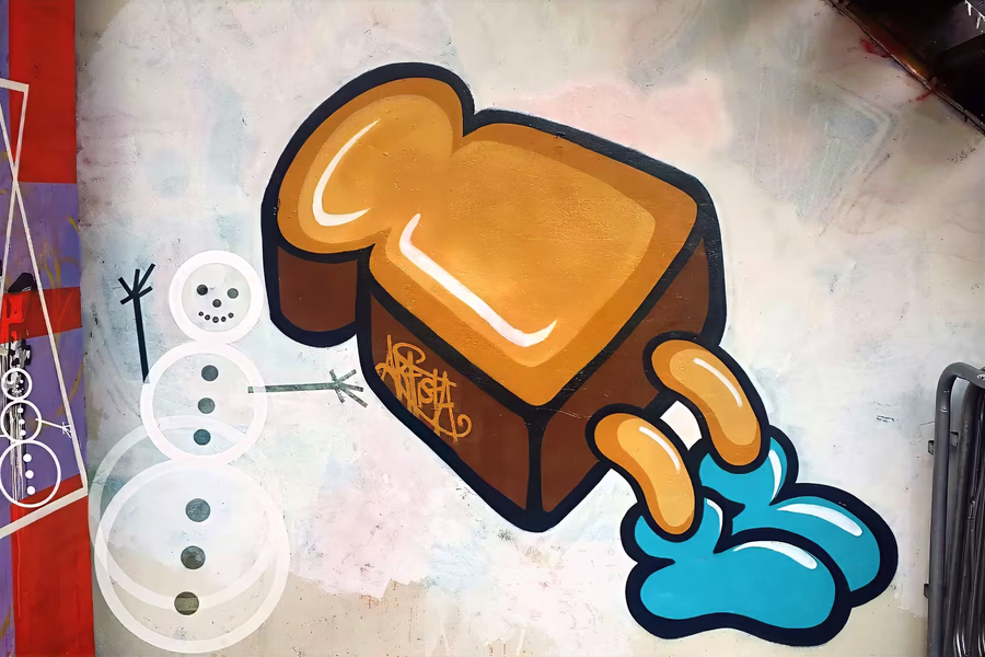 Untitled (Toast with Legs)