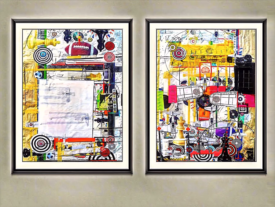 Untitled (Diptych Collage) 2