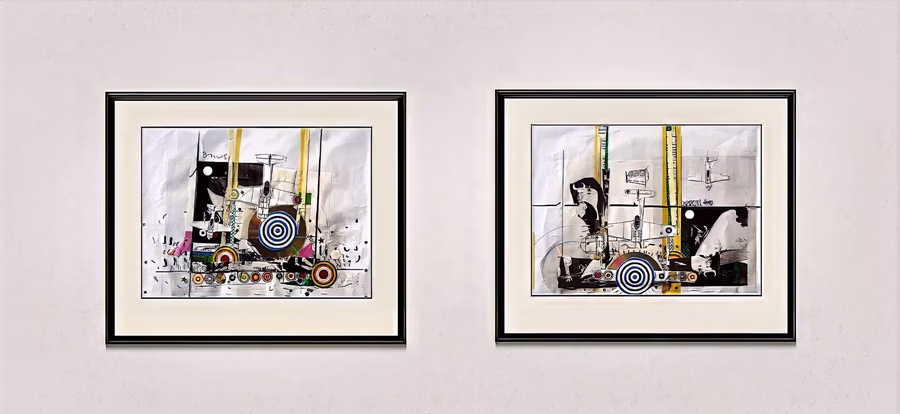 Diptych with Targets V2