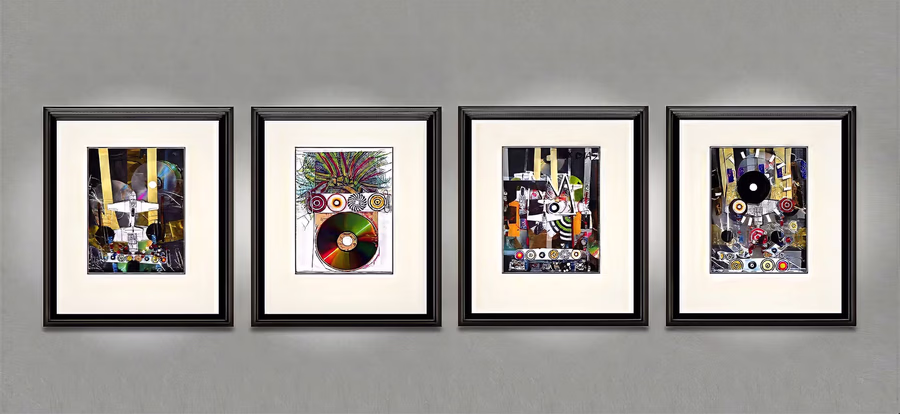 Four Framed Works 1