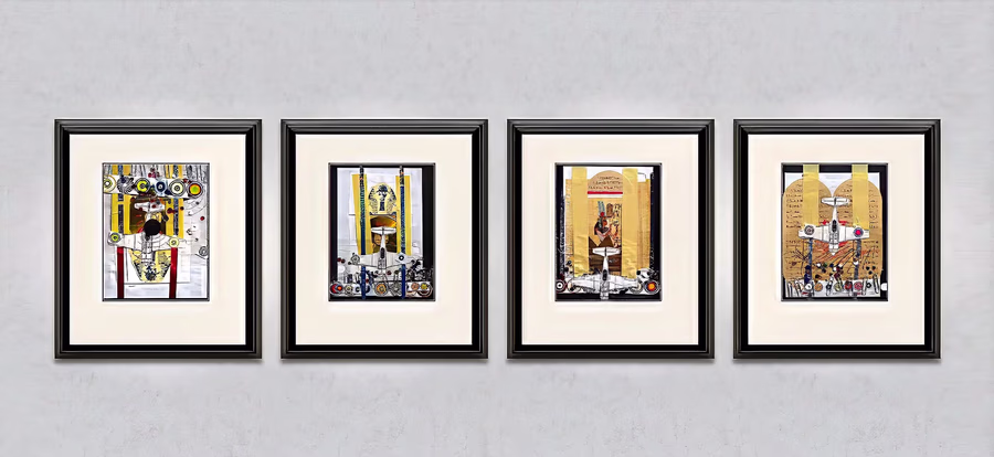 Four Framed Works 3