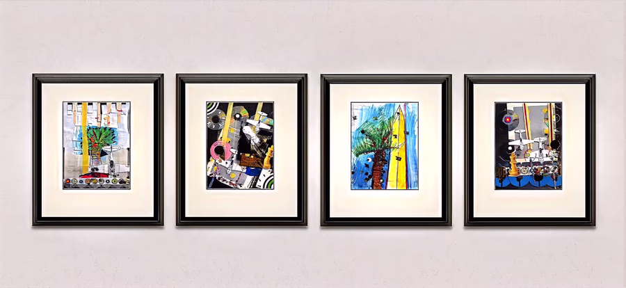 Four Framed Works 4
