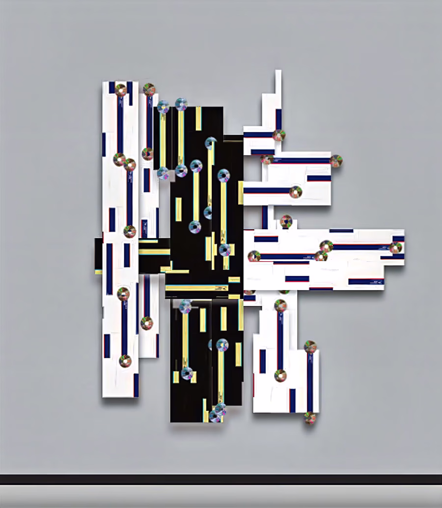Untitled (CD Grid Construction)