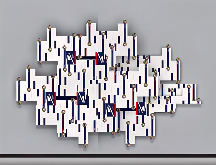Untitled (Striped Relief Sculpture) 2