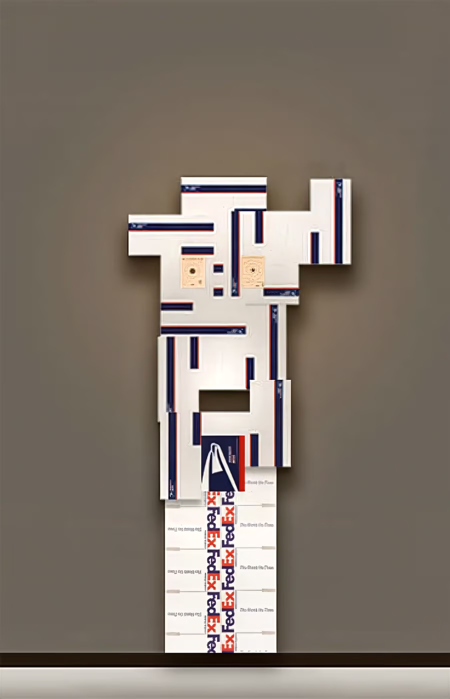 FedEx Snowmann Figure