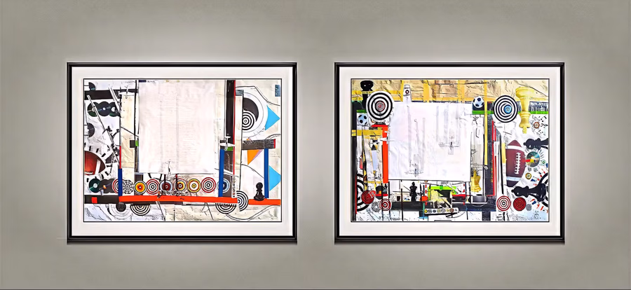 Diptych with Targets V3