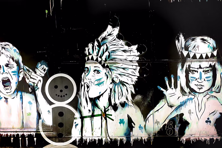 Three Children in Headdress
