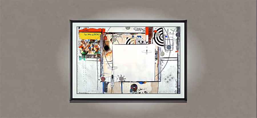 Untitled (Framed Mixed Collage) 2