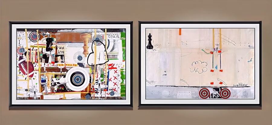 Untitled (Diptych Installation View) 2