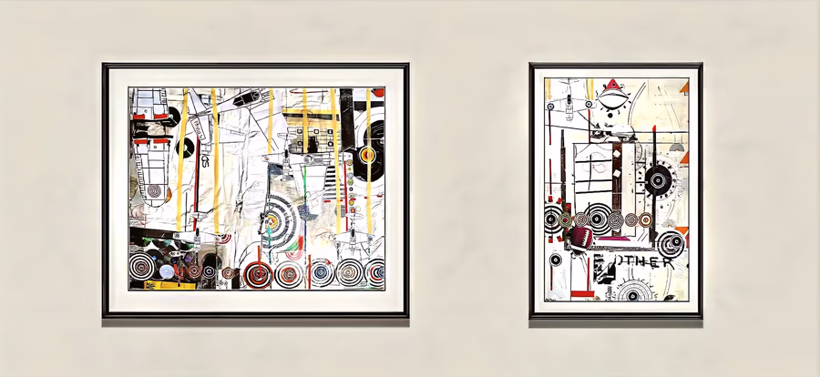 Two Framed Works, Gallery