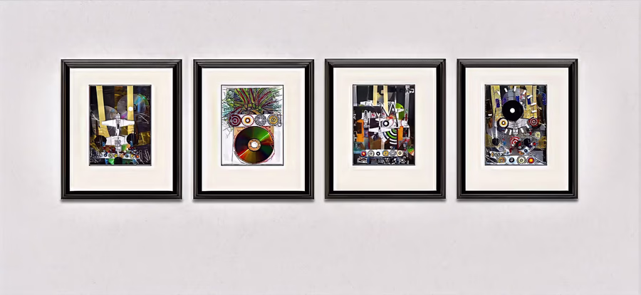 Four Framed Works 6