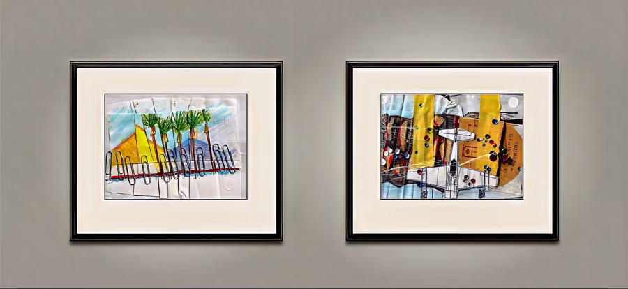 Two Framed Works