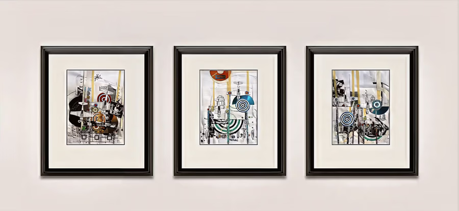 Triptych with Targets 2