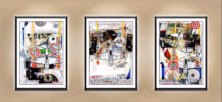 Triptych with Targets 3