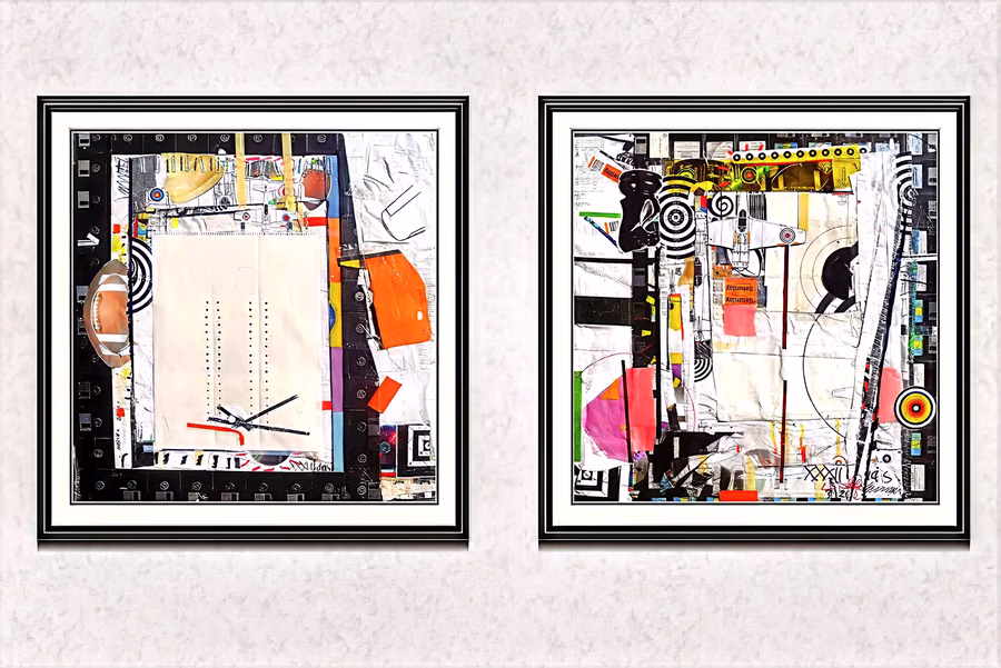 Diptych with Targets V5