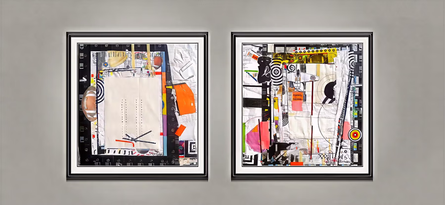 Diptych with Football and Target