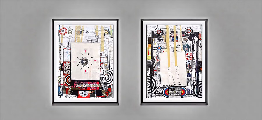 Untitled (Diptych with Targets) 3