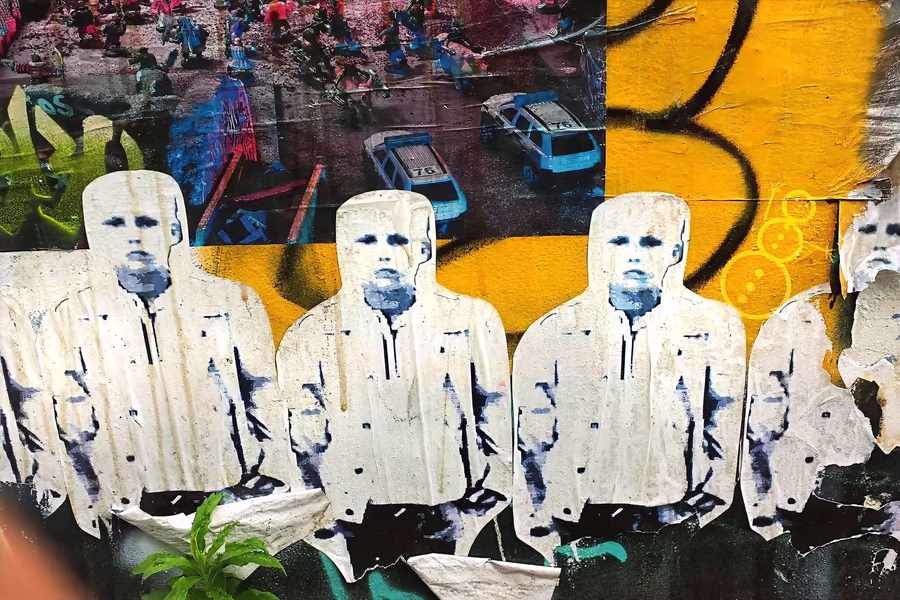Untitled (Figure Row, Street)