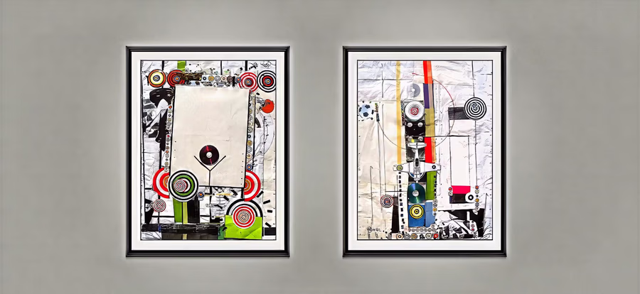 Diptych with Targets V7