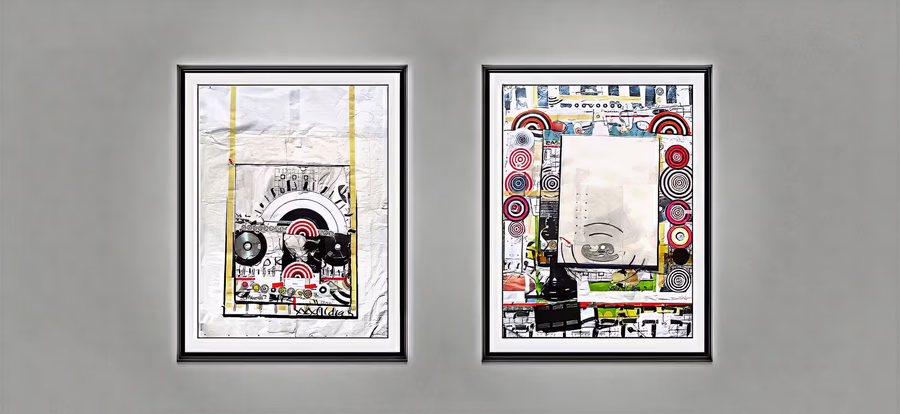 Diptych with Targets V8