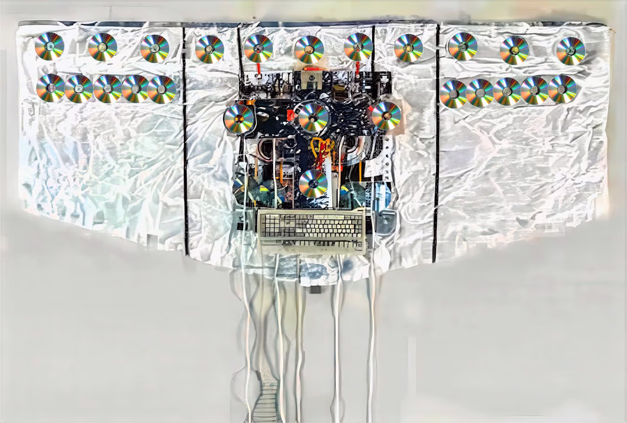 Silver Wings with Discs
