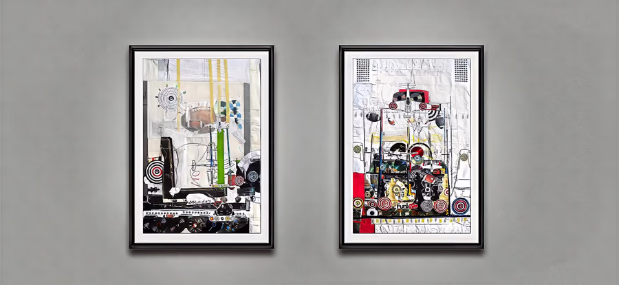 Framed Pair Installation View