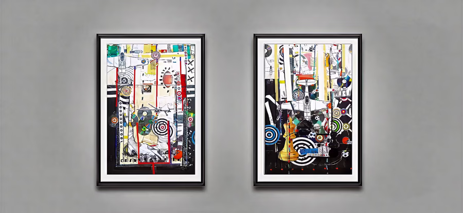Untitled (Diptych Gallery View)