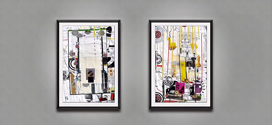 Untitled (Diptych Installation View) 6