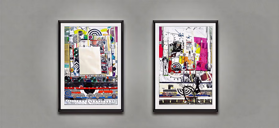 Untitled (Diptych Installation View) 7