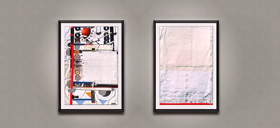 Untitled (Diptych, Gallery View)