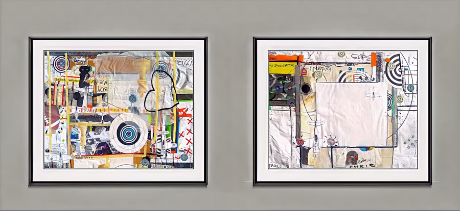 Diptych with Targets V9