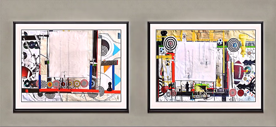 Untitled (Diptych with Targets) 6