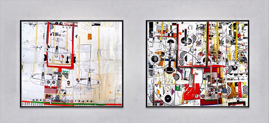 Untitled (Diptych Installation View) 8
