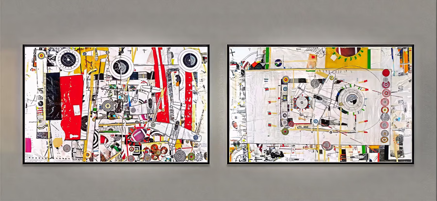 Untitled (Diptych Installation View) 9