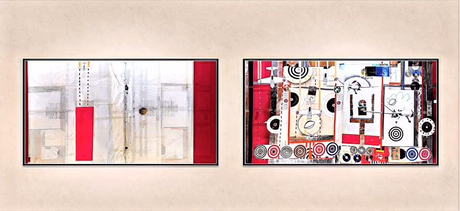 Diptych with Targets V12
